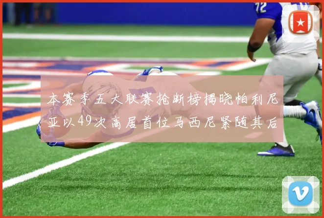 本赛季五大联赛抢断榜揭晓帕利尼亚以49次高居首位马西尼紧随其后